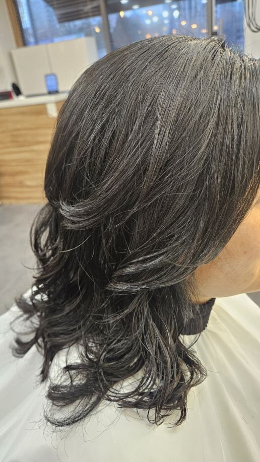 시흥시 여자 디지털펌 스타일이 마음에 들지 않아 찾아주신 고객님 시술 사례 이미지 1