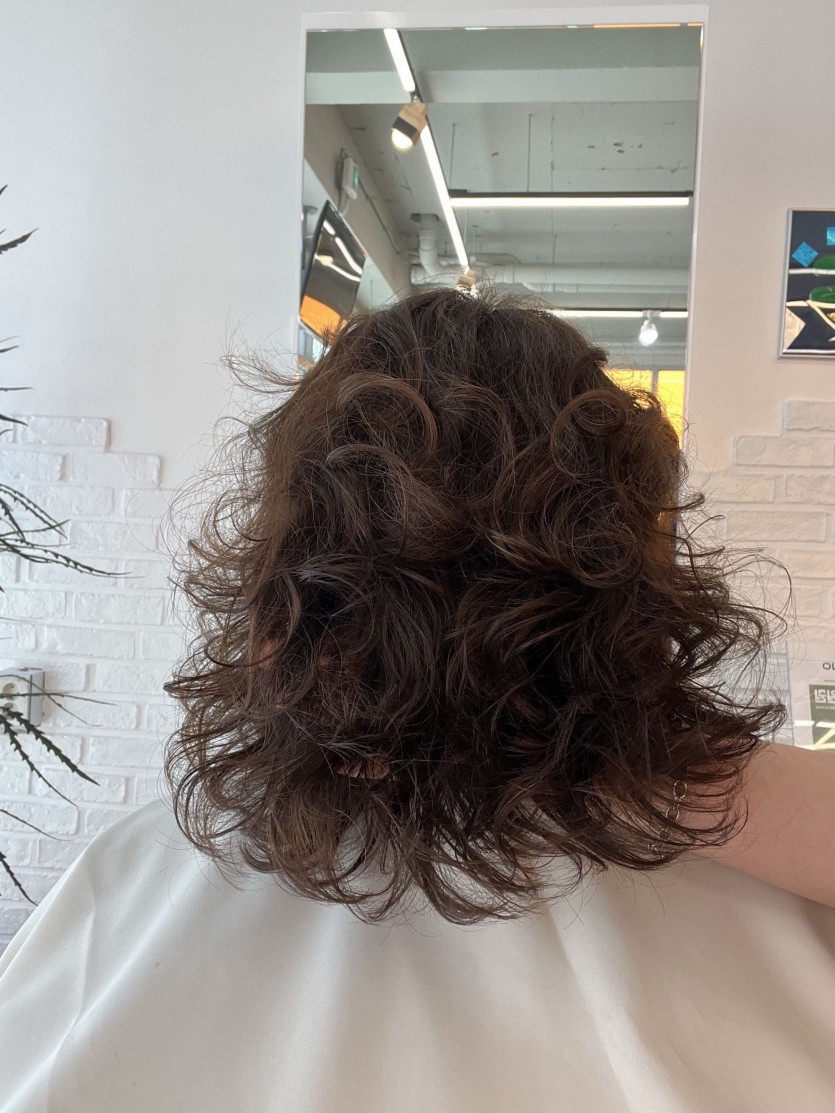 청주시 여자 내추럴컬펌 가는모발과 손상을 보완하는 탄력 셋팅펌 시술 사례 이미지 5