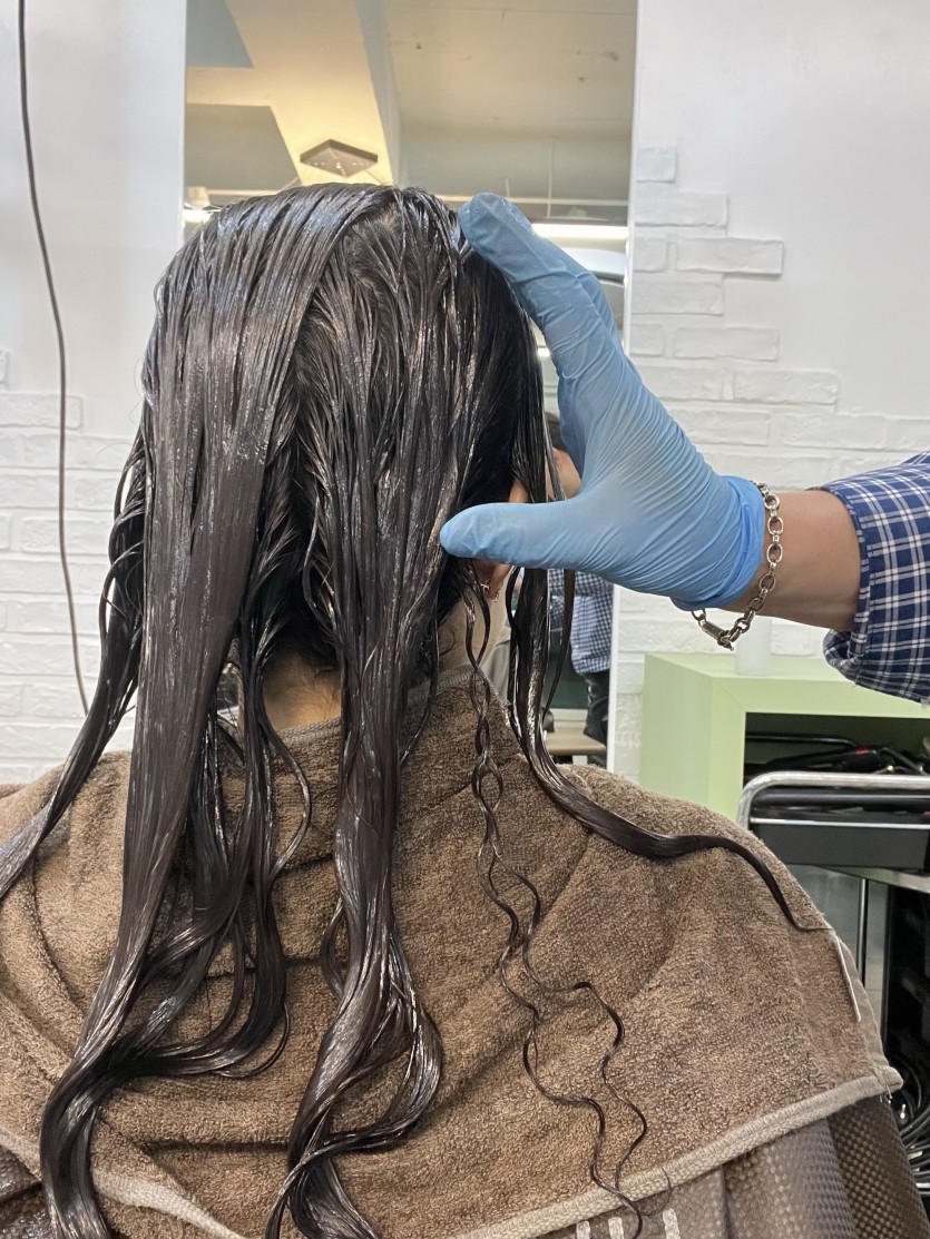 청주시 여자 히피펌 펌성공 어려운 가는모발셋팅펌 시술 사례 이미지 3