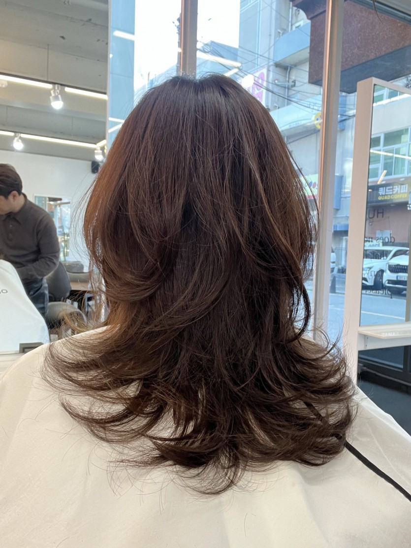 청주시 여자 레이어드컷 시술 사례 이미지 1