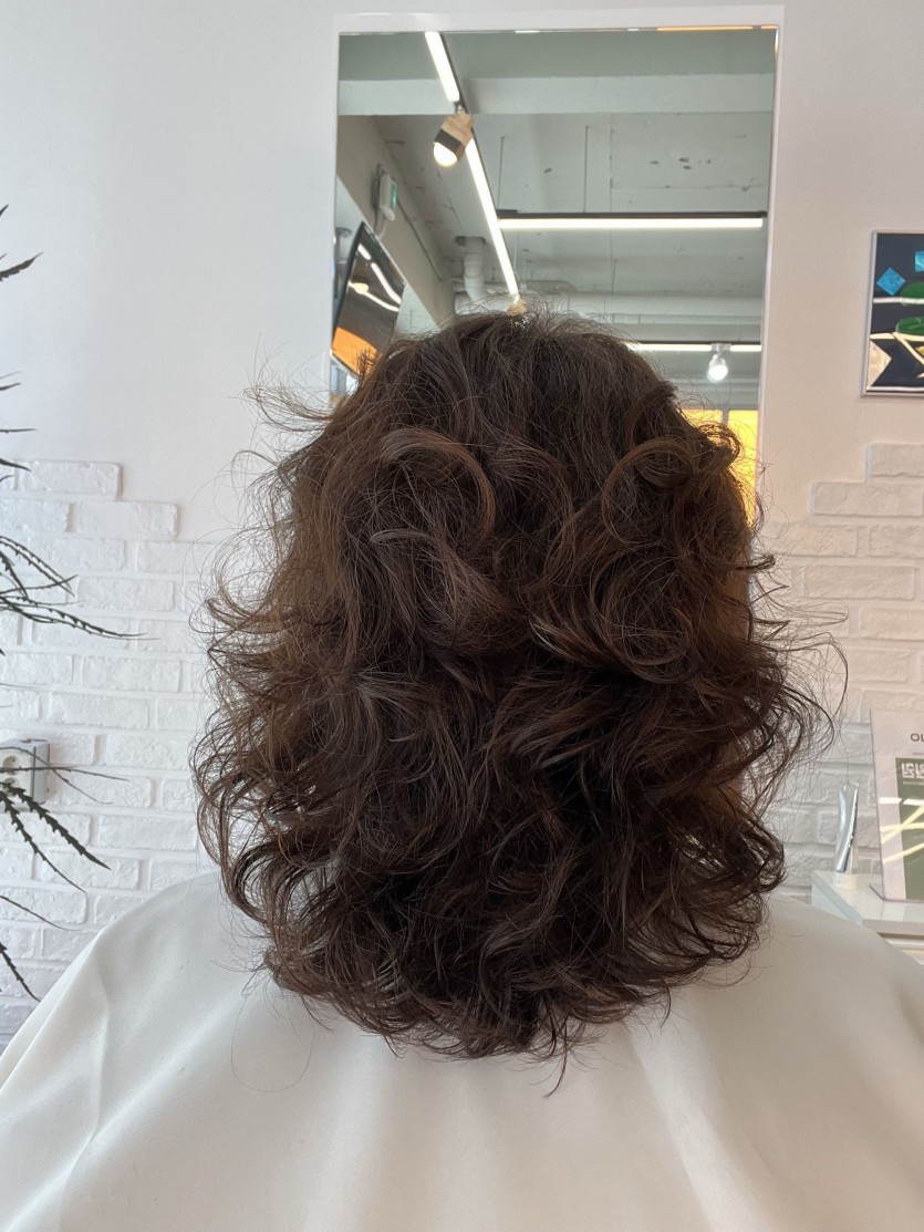청주시 여자 내추럴컬펌 가는모발과 손상을 보완하는 탄력 셋팅펌 시술 사례 이미지 6