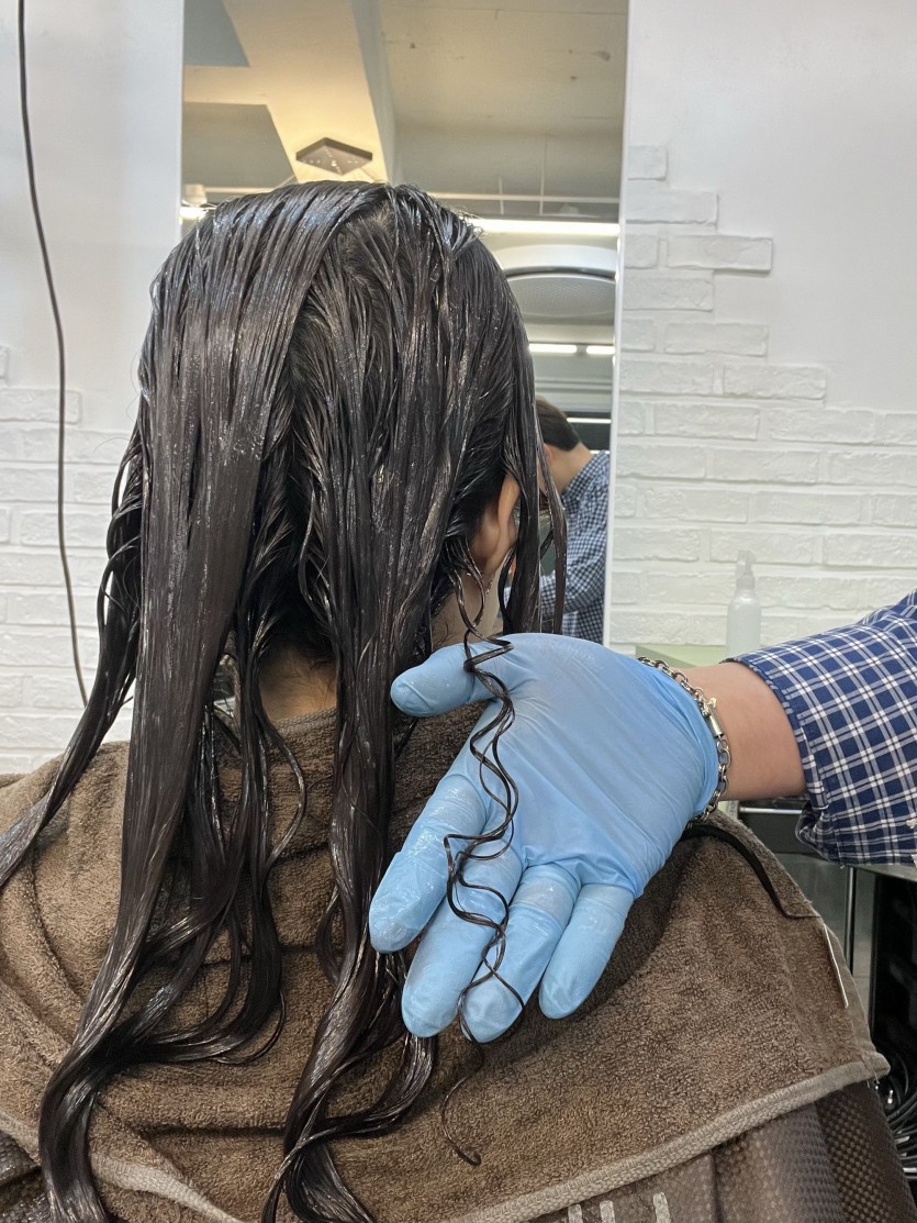 청주시 여자 히피펌 펌성공 어려운 가는모발셋팅펌 시술 사례 이미지 4