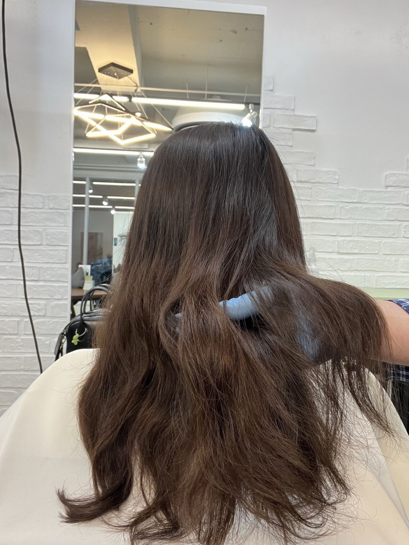 청주시 여자 히피펌 펌성공 어려운 가는모발셋팅펌 시술 사례 이미지 2