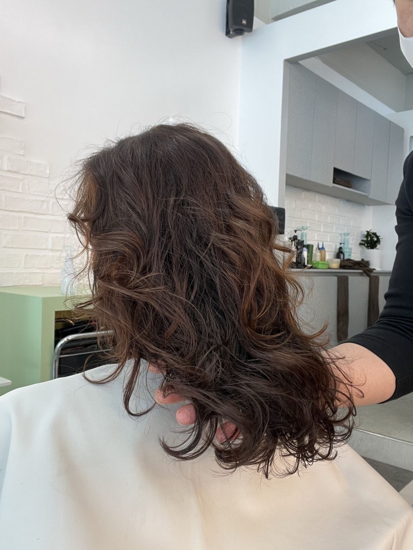 청주시 여자 러블리펌 가는연모의 탄력셋팅펌 시술 사례 이미지 4