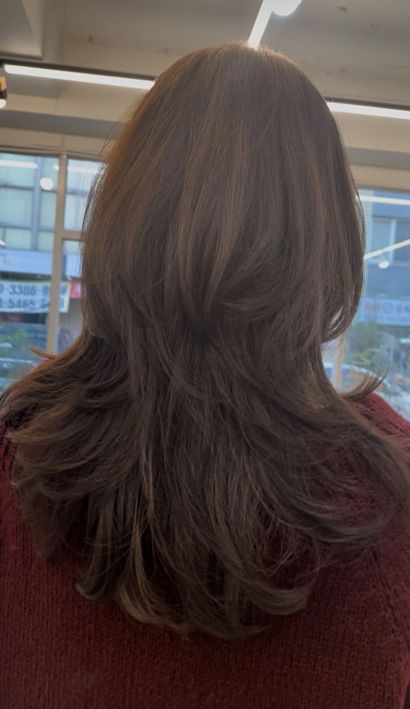 청주시 여자 롱레이어컷 시술 사례 이미지 3