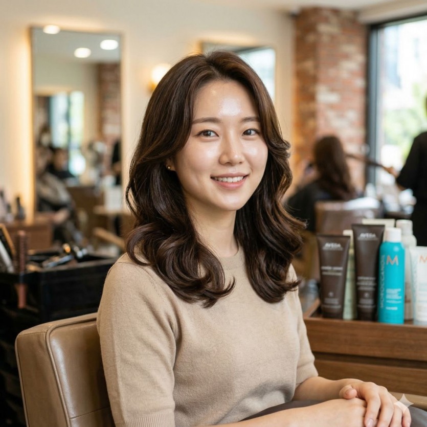 시흥시 여자 C컬펌 아침마다 드라이하기 귀찮은분에게 추천 시술 사례 이미지 1