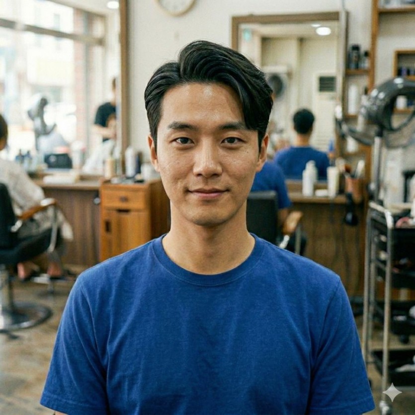 성북구 남자 가르마컷 계란형 분께 추천 시술 사례 이미지 1