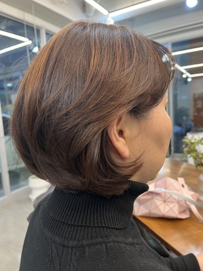 청주시 여자 레이어펌 층마다 살아나는 머리 추천 시술 사례 이미지 3