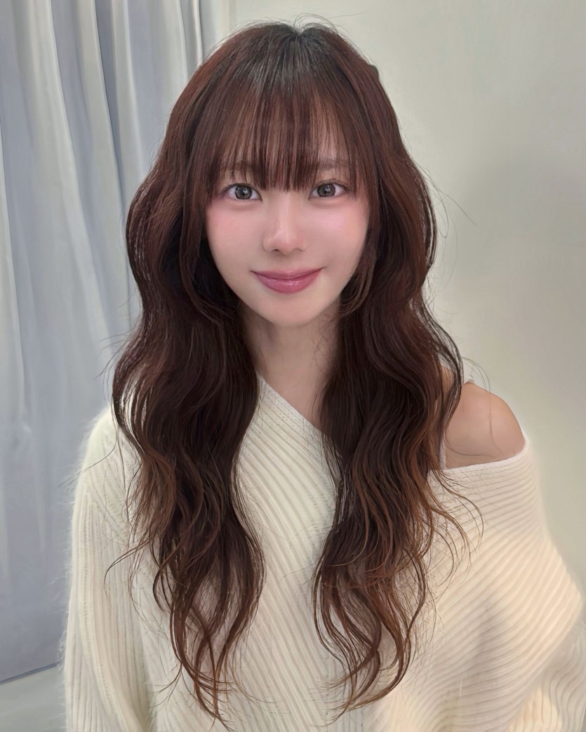 성북구 여자 긴머리웨이브펌 시술 사례 이미지 3